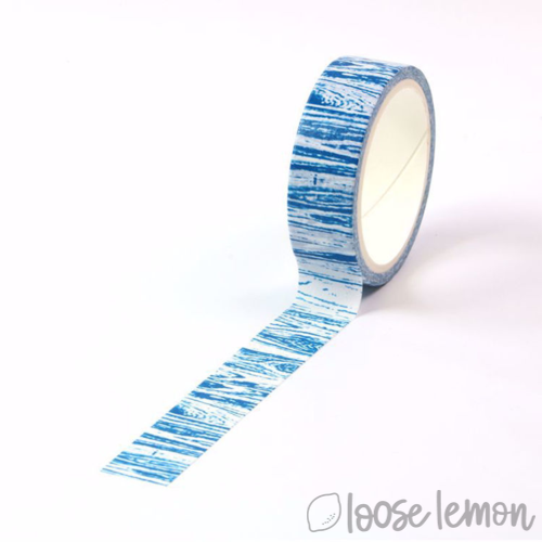 Woodgrain (Blue) - Washi Tape (5M)