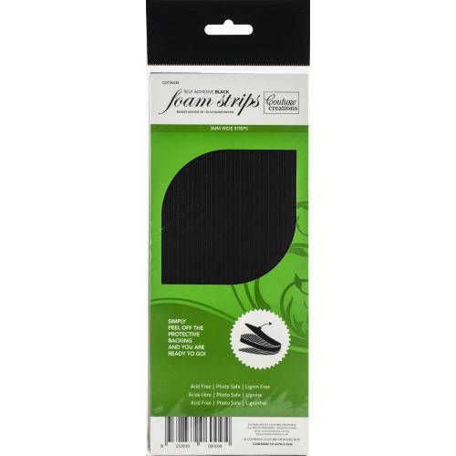 Couture Creations Foam Strips (3Mm) Black
