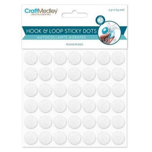 Multicraft Hook & Loop Sticky Dots (Lg Round)
