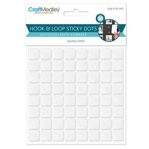 Multicraft Hook & Loop Sticky Dots (Sm Square)