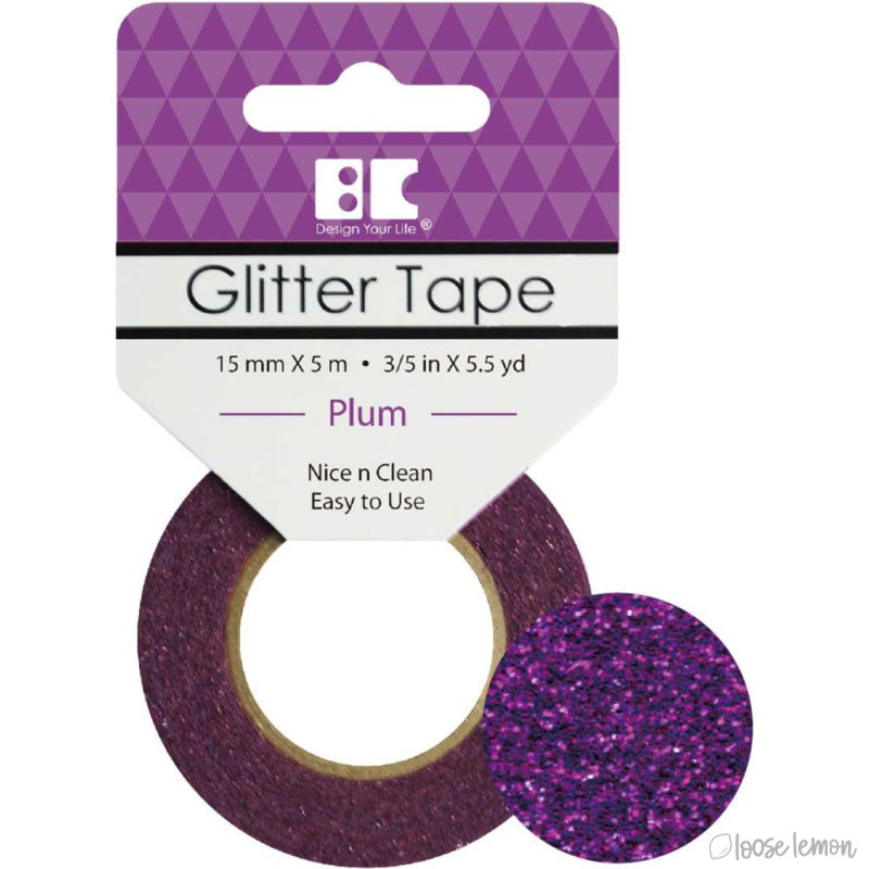 Plum Glitter Tape (5M)