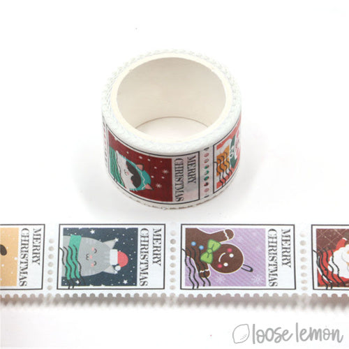 Christmas Stamp Washi Tape  | 25Mm  X3M