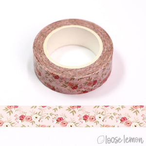 Pink Flowers - Washi Tape (10M)
