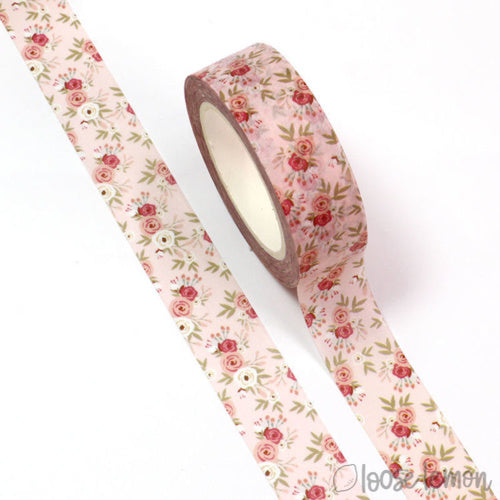 Pink Flowers - Washi Tape (10M)