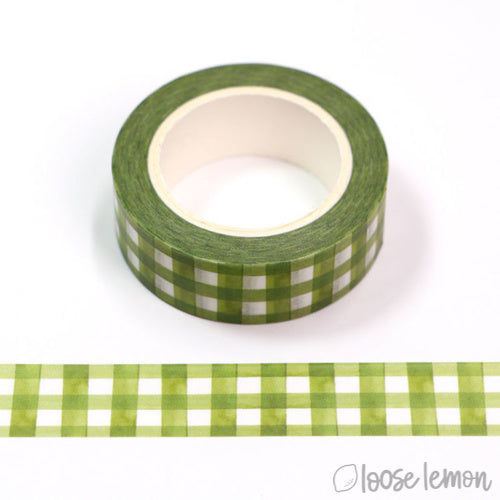 Green Check - Washi Tape (10M)