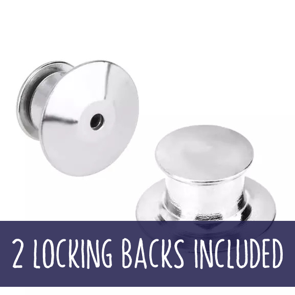 Silver Locking Backs X 2