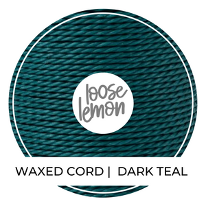 Waxed Cord | 10M Roll | Dark Teal