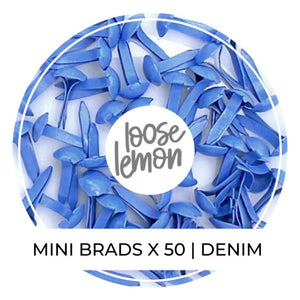 Mini Brads X 50 | Denim