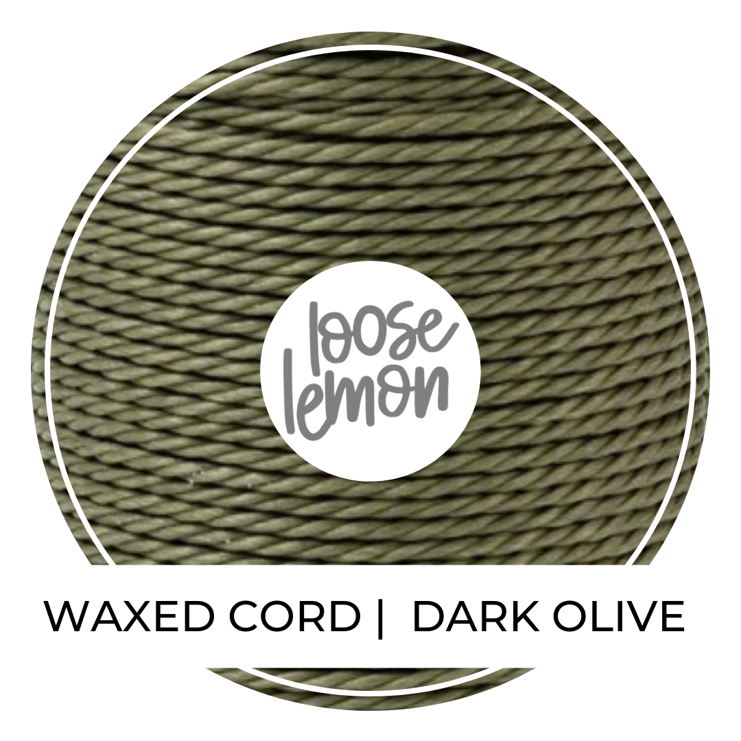 Waxed Cord | 10M Roll | Dark Olive