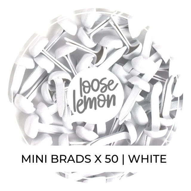Mini Brads X 50 | White