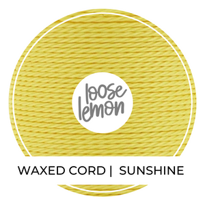 Waxed Cord | 10M Roll | Sunshine