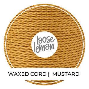 Waxed Cord | 10M Roll | Mustard