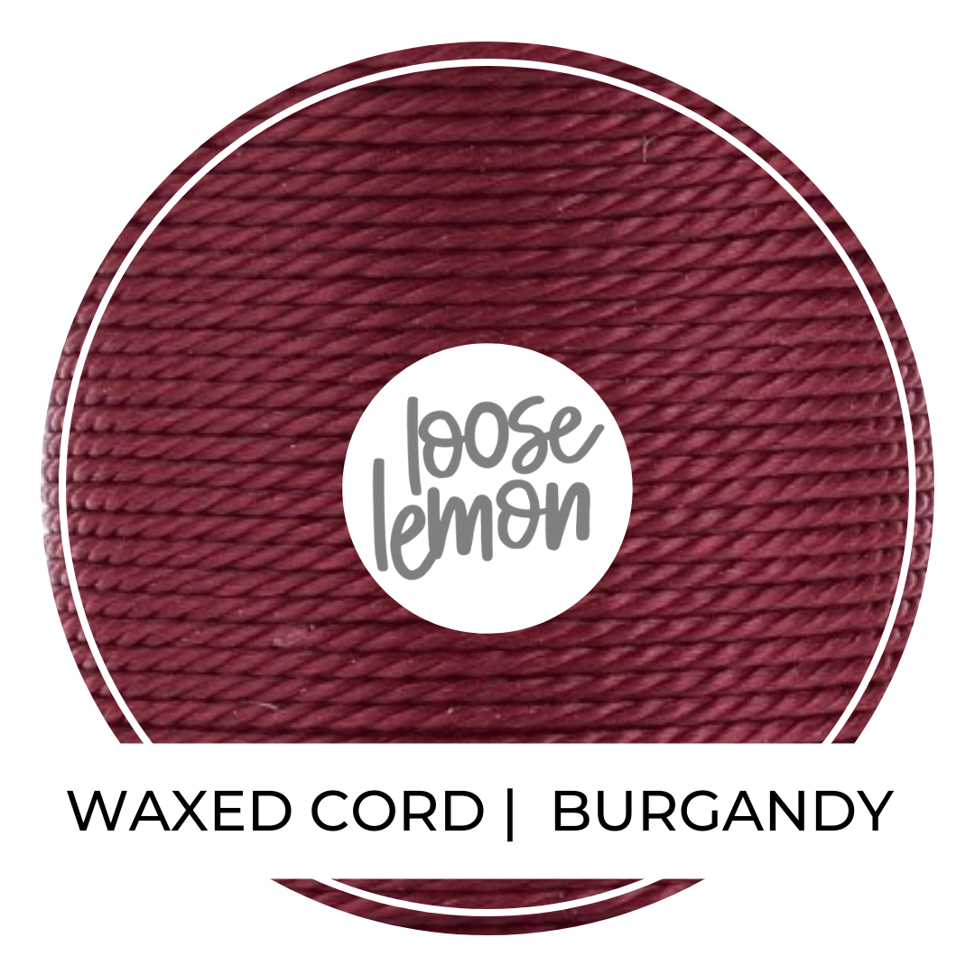 Waxed Cord | 10M Roll | Burgandy