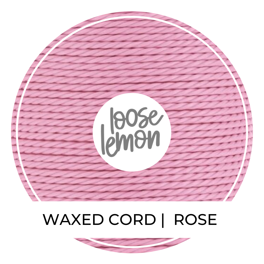 Waxed Cord | 10M Roll | Rose