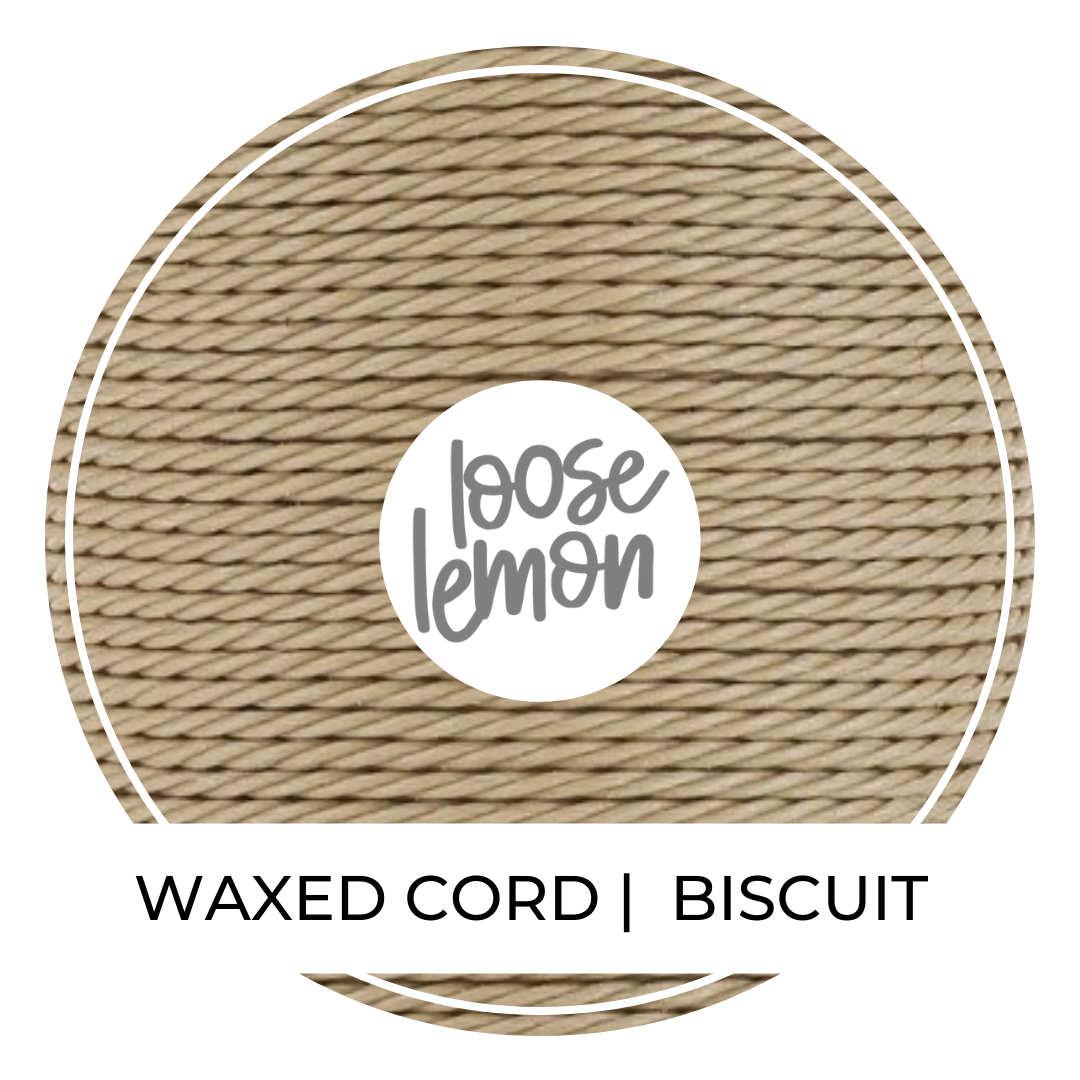 Waxed Cord | 10M Roll | Biscuit