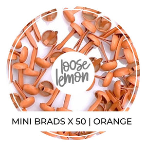 Mini Brads X 50 | Orange