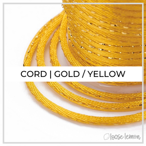 Polyester Cord 4M | Gold / Yellow