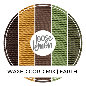 Waxed Cord Bundle | 5 X 10M Rolls | Earth