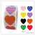 100 Heart (Mixed) 1" Stickers/Seals