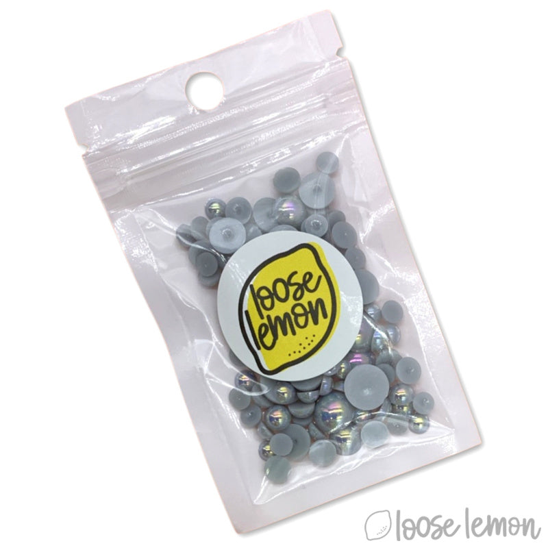 Mirror Pearls | Smoke (Mixed Sizes)