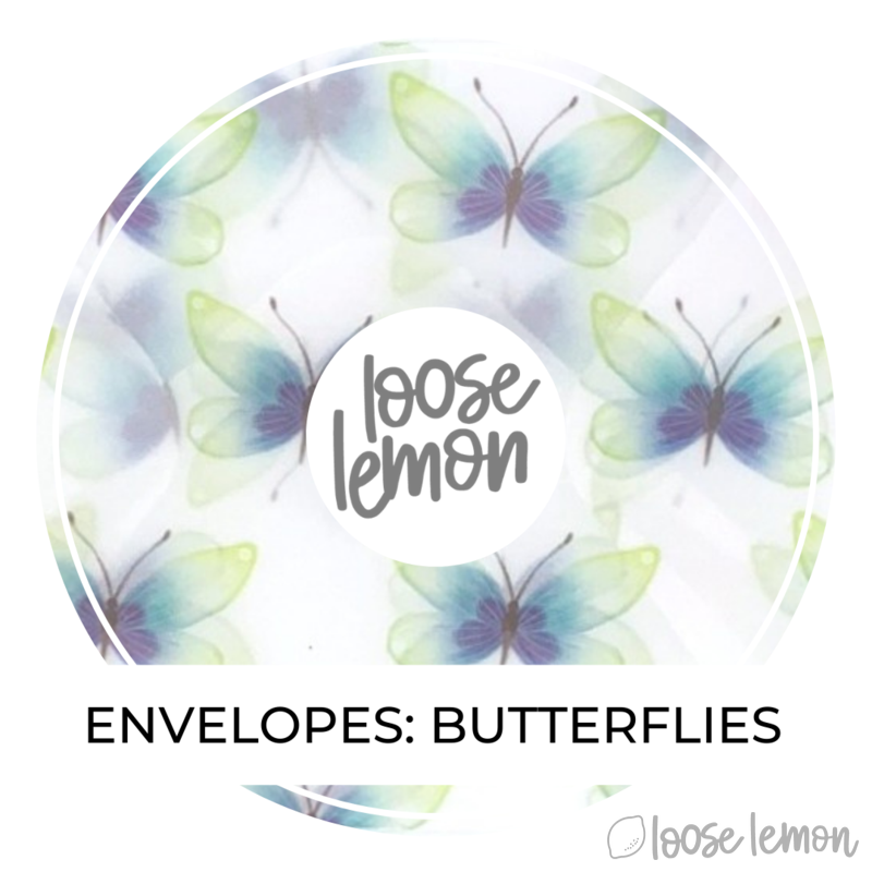 Butterflies Vellum Envelopes X 3