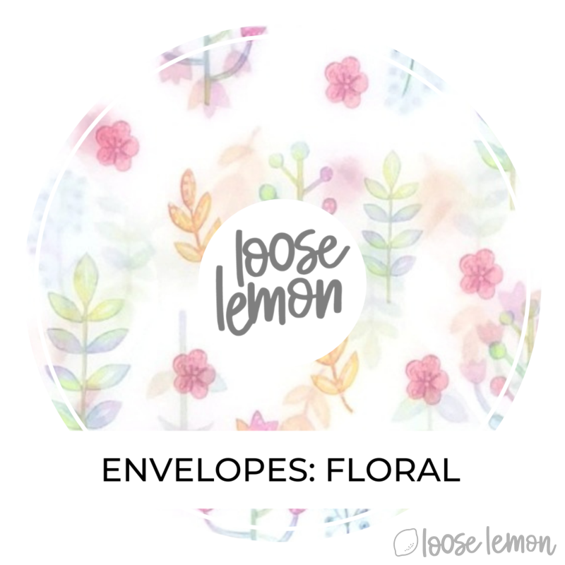 Floral Vellum Envelopes X 3