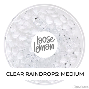 Clear Raindrops | Medium (5Mm X 8Mm)