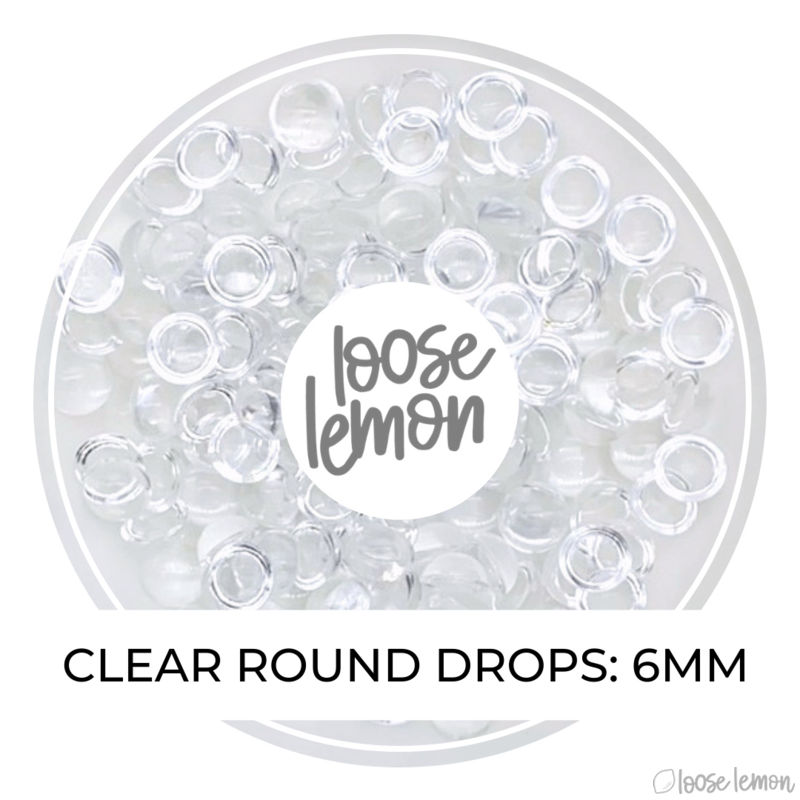 Clear Round Drops | 6Mm Diameter