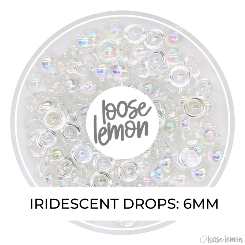 Iridescent Round Drops | 6Mm