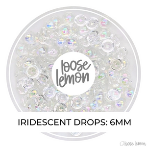 Iridescent Round Drops | 6Mm