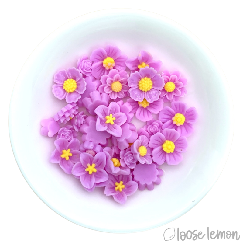 Single Colour Resin Flowers | Lilac