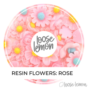 Single Colour Resin Flowers | Rose