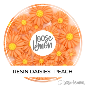 Resin Daisies | Peach (Mixed Sizes)