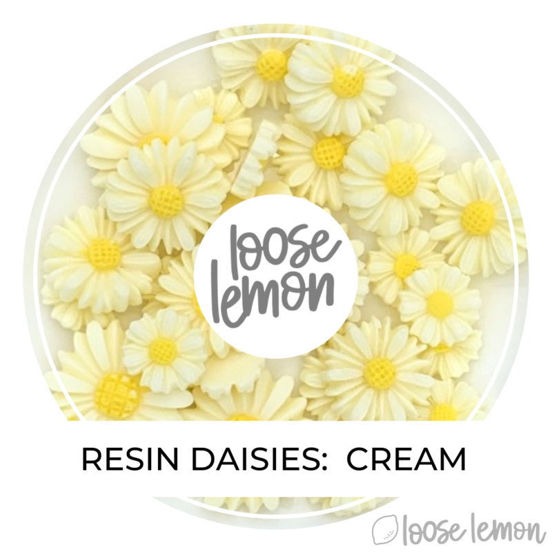 Resin Daisies | Cream (Mixed Sizes)