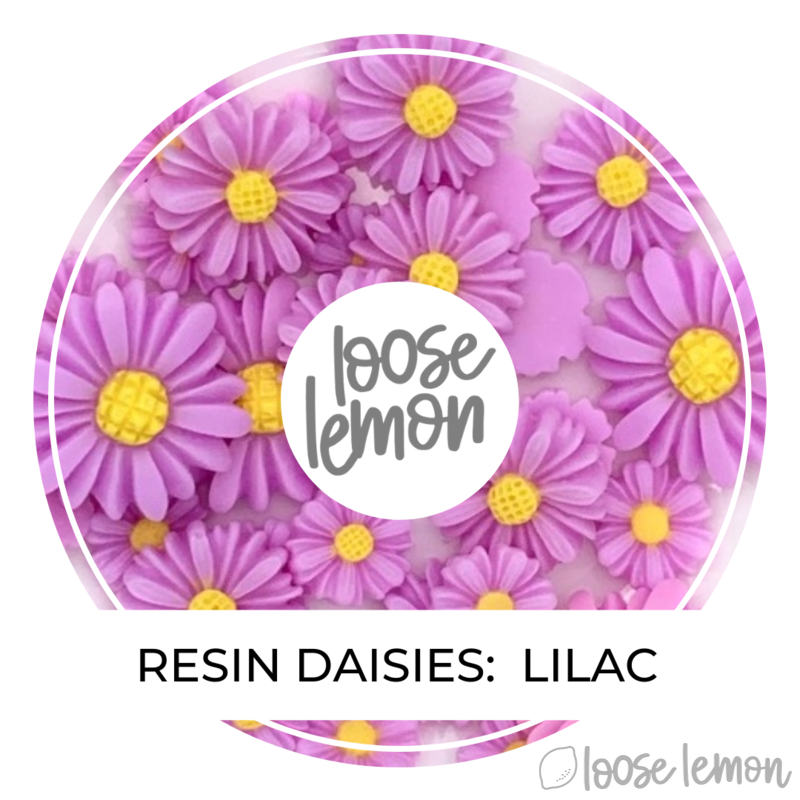 Resin Daisies | Lilac (Mixed Sizes)