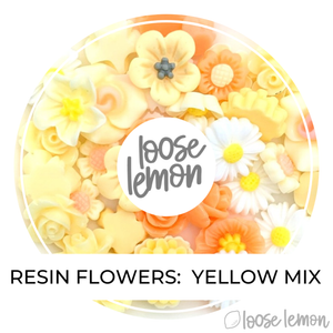 Mixed Resin Flowers | Yellow