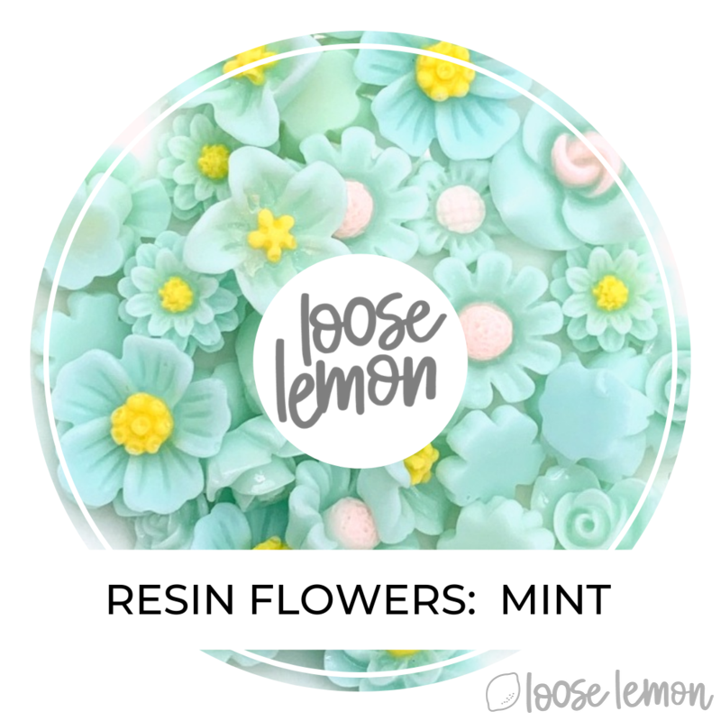 Single Colour Resin Flowers | Mint
