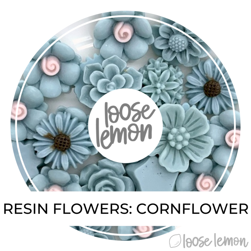 Single Colour Resin Flowers | Cornflower