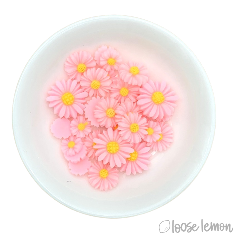 Resin Daisies | Rose (Mixed Sizes)