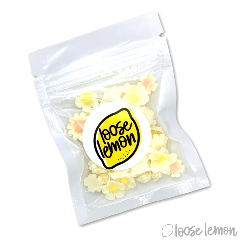 Single Colour Resin Flowers | Cream