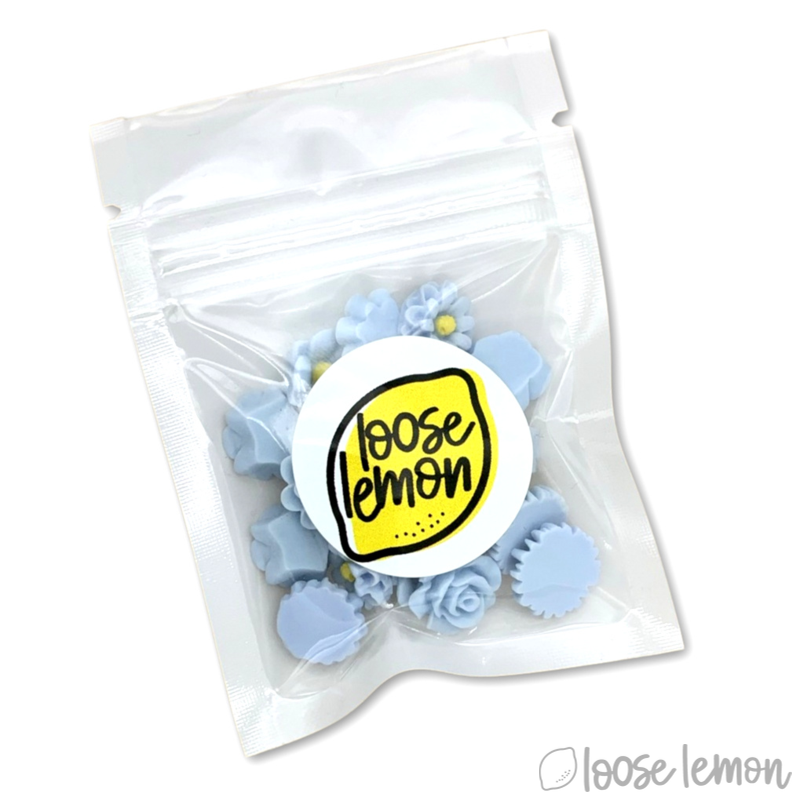 Single Colour Resin Flowers | Sky