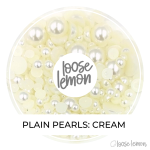 Plain Pearls | Cream (Mixed Sizes)