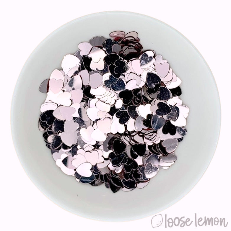 Sequins | Hearts (Rose Gold)