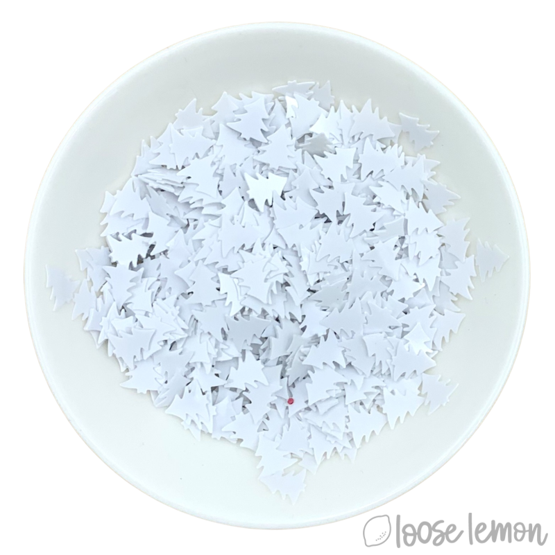 Sequins | Mini Pine (Bright White)
