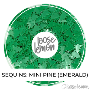 Sequins | Mini Pine (Emerald)