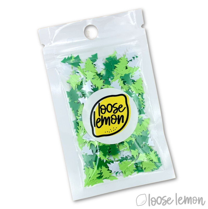 Sequins | Mini Pine (Mix - Green & White)