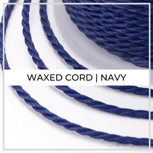 Waxed Cord | 10M Roll | Navy