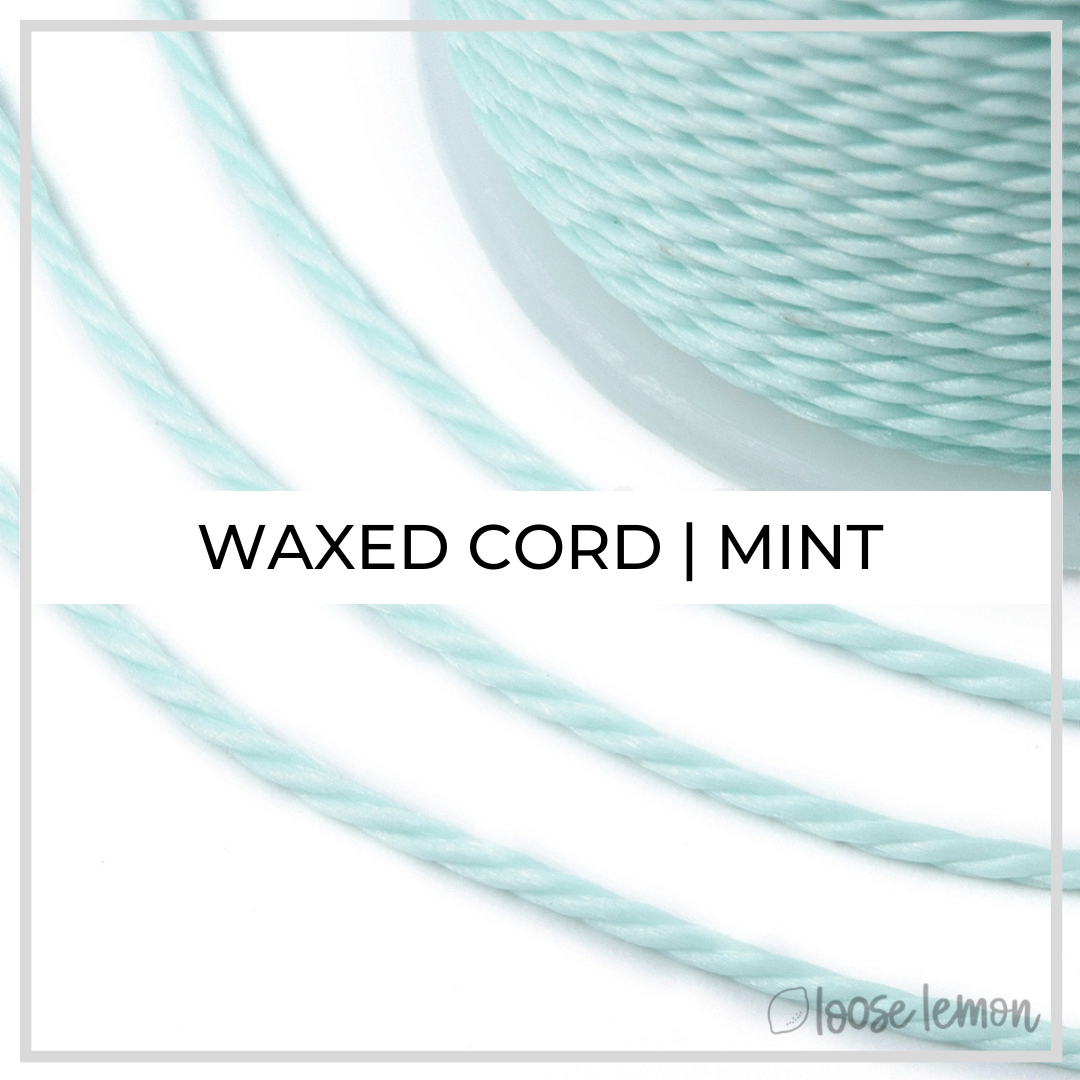 Waxed Cord | 10M Roll | Mint