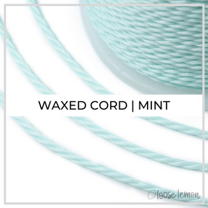 Waxed Cord | 10M Roll | Mint
