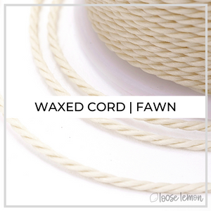 Waxed Cord | 10M Roll | Fawn